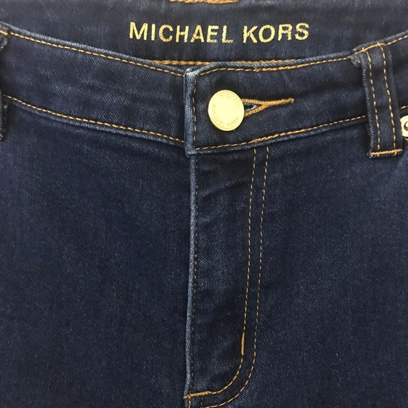 Michael Kor Dark Wash Blue Skinny Jeans - Picture 4 of 8